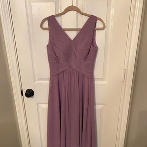 Floor length bridesmaid dress